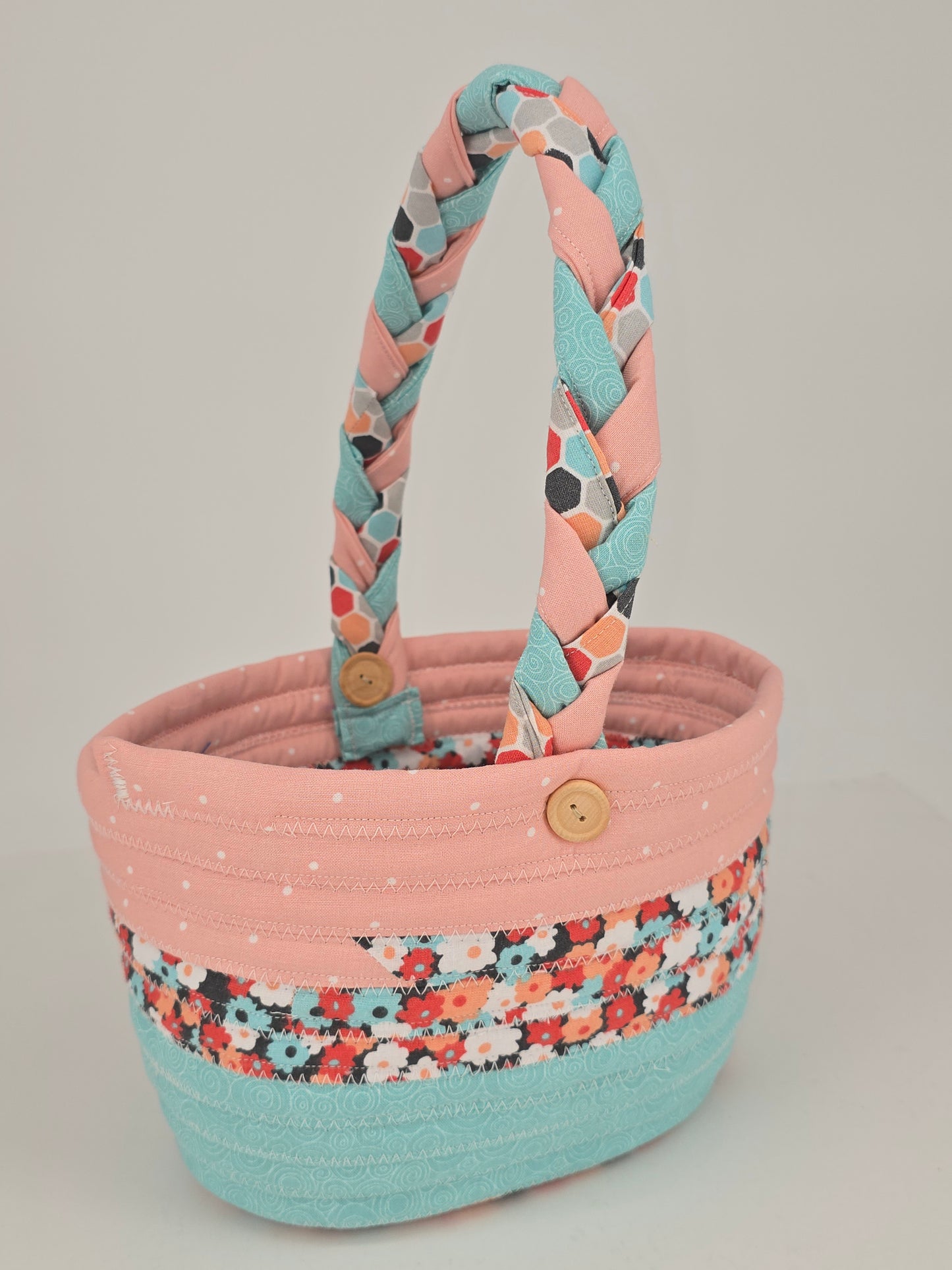 Braided Handle Easter Basket - Medium