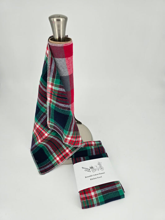 Reusable Cotton Flannel Kitchen Towels